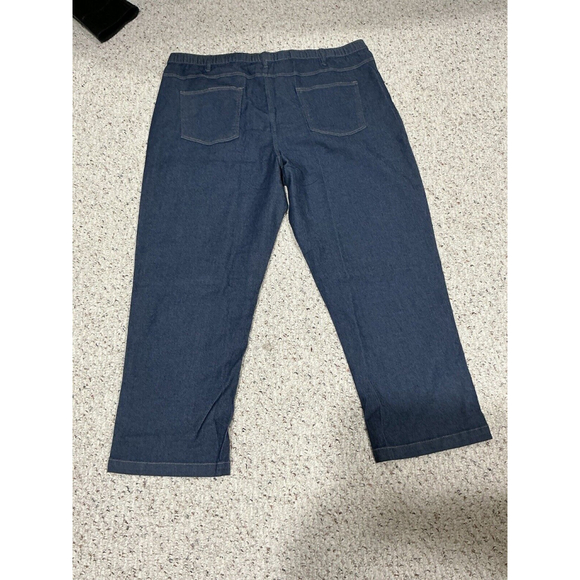 Womans Turtle Bay Ny Blue Jeans Elastic Waist Dark Wash Five Pocket 2 Xl - Picture 6 of 7